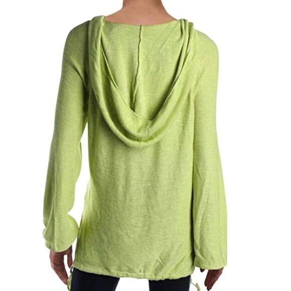 NWT Free People Optimistic Linen Hoodie - Picture 3 of 4